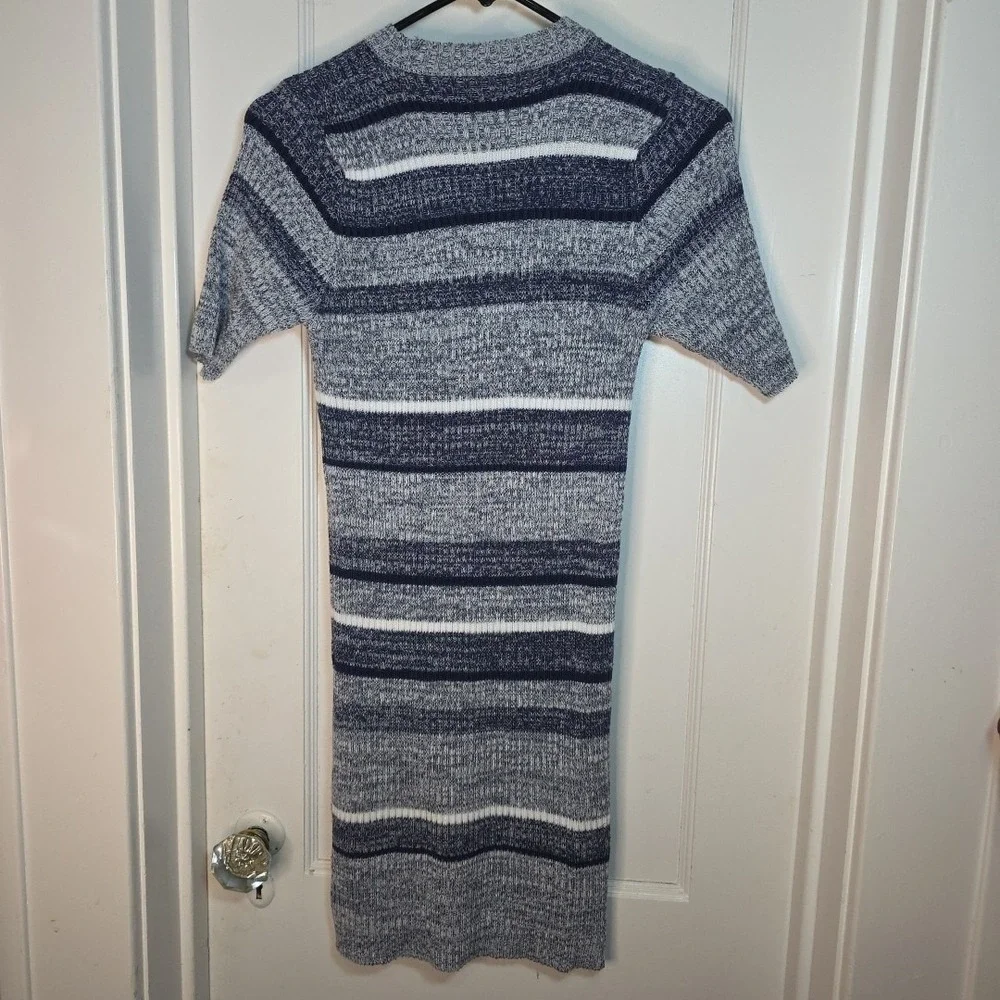 Y2K Women's‎ striped knit Mini whimsy sweater Dress Small